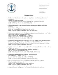 Acronyms / PubMed / Food protein-induced enterocolitis syndrome / Science / MEDLINE / Health / Bibliographic databases / National Institutes of Health / Medicine