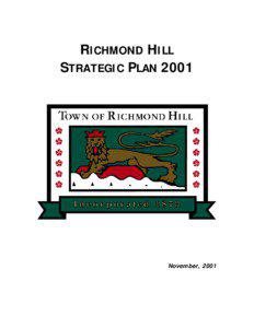 RICHMOND HILL STRATEGIC PLAN 2001
