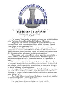 Kona District /  Hawaii / Hawaii / Geography of the United States / Hawaiian mythology / Hōnaunau /  Hawaii / Lono