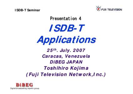 ISDB-T Seminar  各社ロゴ（社名） Presentation 4