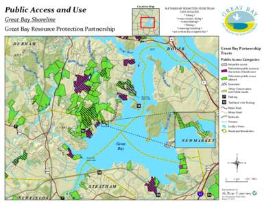 Public Access and Use  Location Map Great Bay Shoreline