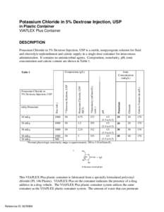 Potassium Chloride in 5% Dextrose Injection, USP Label