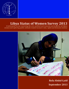 Libya Status of Women Survey Report