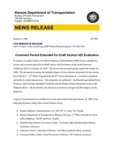 Microsoft Word - Draft 4f Comment Extension News Release.doc