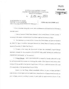 F[ffim TINITED STATES DISTRICT COURT EASTERN DISTRICT OF NORTH CAROLINA NORTHERN DIVISION  *,