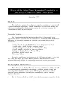 Report of the USSC to the Judicial Conference of the U.S.