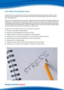 EAP - Stress effects during a Major Incident