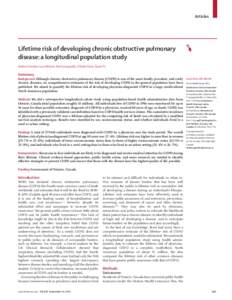 Lifetime risk of developing chronic obstructive pulmonary disease: a longitudinal population study