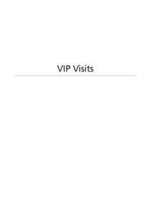 VIP Visits  VIP Visits VIP Visits January 1, 2002–December 31, 2002
