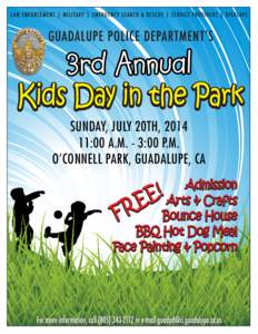 Kids Day in the Park Flyer 2014 EDITABLE