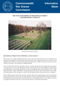 Commonwealth War Graves Commission Information Sheet
