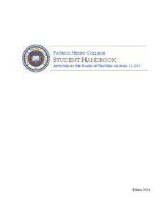 Microsoft Word - 2011Sp - Student Handbook - DRAFT[removed]