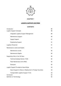 SANGP100 - Chap7 - Logistic Support Doctrine