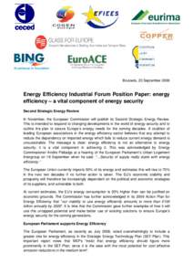 Sustainable building / Energy development / Energy conservation / Energy industry / Energy service company / Cogeneration / International Partnership for Energy Efficiency Cooperation / REFER - Responsible Energy for European Regions / Energy / Energy economics / Energy policy