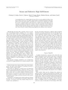 Journal of Personality and Social Psychology 2003, Vol. 85, No. 5, 969 –978 Copyright 2003 by the American Psychological Association, Inc/$12.00 DOI: 