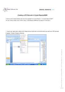 UPC Barcodes in Crystal Reports 2008