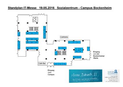 Standplan IT‐Messe 19. Mai 2016 – Sozialzentrum ‐ Campus Bockenheim  1   zeb GmbH                        