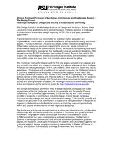 Arizona State University / Herberger Institute for Design and the Arts / Boston Architectural College / Herberger / Master of Landscape Architecture / Alberta College of Art and Design / Art school / Master of Architecture / College of Environmental Design /  UC Berkeley / Education / Visual arts / Academia