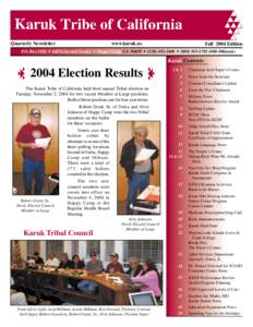 Karuk Tribal Newsletter, Fall[removed]Page 1 Quarterly Newsletter