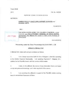 Provinces and territories of Canada / Plaintiff / Nova Scotia / Colonialism