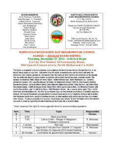 Agenda / Neighborhood councils / Minutes / Hollywood / North Hollywood /  Los Angeles / California / Meetings / Parliamentary procedure / Moscoso