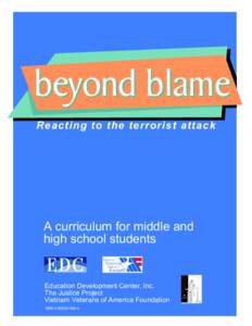 beyond blame Reacting to the terrorist attack A curriculum for middle and high school students