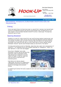 Fisheries / Yellowfin tuna / Recreational fishing / Fremantle / Royal Perth Yacht Club / Fishing / Fish / Scombridae / Fish aggregating device