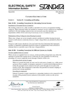 ELECTRICAL SAFETY Information Bulletin March 2014 CEC-10 [rev-8] Page 1 of 8