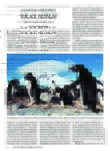 Our Far-FLung CorrespondenTs  The ICe Retreat Global warming and the Adélie penguin. BY Fen Montaigne