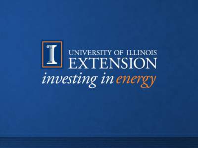 Watering Without the Electric Bill: Solar, Wind, and Other Renewable Options Stanley (Jay) Solomon, Jr. University of Illinois Extension Extension Educator, Environmental and Energy Stewardship