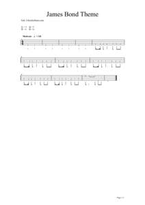 no pq  James Bond Theme Tab: UkuleleHunt.com =A