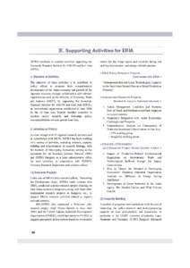 Ⅸ. Supporting Activities for ERIA JETRO continues to conduct activities supporting the Economic Research Institute for ASEAN and East Asia (ERIA[removed]Objective of Activities