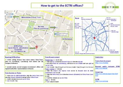 Brussels / Place du Luxembourg / Thalys / Trône/Troon metro station / Small ring / Land transport / Rail transport / Transport