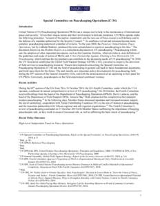 Peacekeeping / Military operations other than war / Department of Peacekeeping Operations / Ban Ki-moon / Walter Dorn / United Nations Security Council Resolution / United Nations peacekeeping / United Nations / Peace