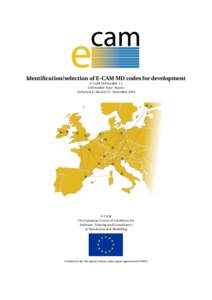 Identification/selection of E-CAM MD codes for development E-CAM Deliverable 1.1 Deliverable Type: Report Delivered in Month 14– NovemberE-CAM
