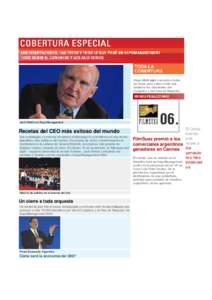 Haga click aquí y acceda a todas las notas para saber sobre qué hablaron los disertantes del Congreso y del Area de Negocios  Jack Welch en ExpoManagement