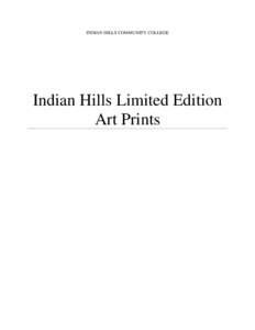 INDIAN HILLS COMMUNITY COLLEGE  Indian Hills Limited Edition Art Prints  Indian Hills Community College