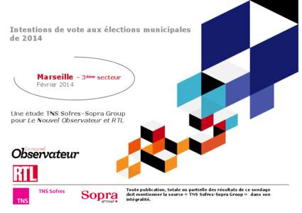 IV municipales 2014-Marseille 3-TNS Sofres-Sopra Group-Nvel Obs-RTL (sans les tris)
