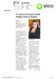 Classical music / Lisa Gasteen Opera Summer School / Lisa Gasteen / Australian Youth Orchestra / Brisbane