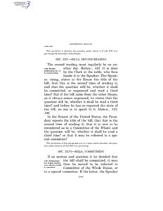 Reading / Parliament of Singapore / Committee of the Whole / Law / Government / Standing Rules of the United States Senate /  Rule XIV / Parliamentary procedure / Statutory law / Parliament of the United Kingdom