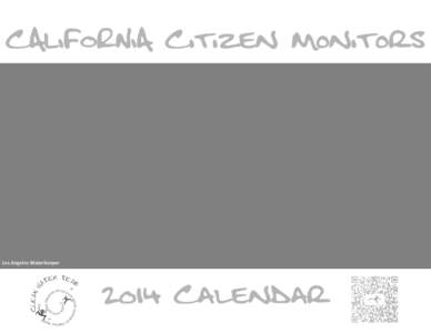 CALIFORNIA Citizen Monitors  Los Angeles Waterkeeper 2014 Calendar