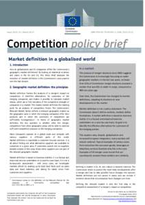 Market definition in a globalised world