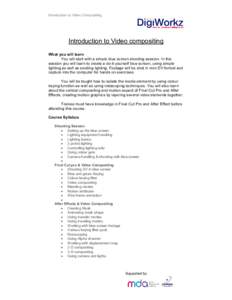 Microsoft Word - P9 Introduction to Video Compositing