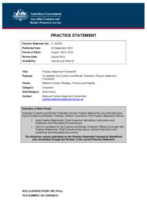 Microsoft Word - C_GOV01-The Practice Statement Framework