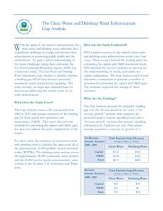 The Clean Water and Drinking Water Infrastructure Gap Analysis -  September 2002