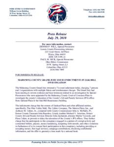 OHIO ETHICS COMMISSION William Green Building 30 West Spring Street, L3 Columbus, Ohio[removed]Telephone: ([removed]