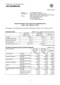 Money / Japanese yen / Nova / Income statement / Account / Balance sheet / Toyo Engineering Corporation / Finance / Financial statements / Business