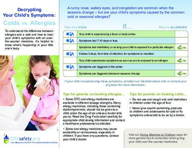 Child Cold v Allergies_revised.indd