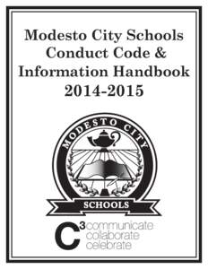 Modesto City Schools Conduct Code & Information Handbook
