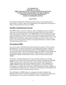 Deepwater Horizon oil spill / Revenue services / Office of Natural Resources Revenue / Bureau of Land Management / Internal Revenue Service / Royalties / United States / Land management / Environment of the United States / Bureau of Ocean Energy Management /  Regulation and Enforcement